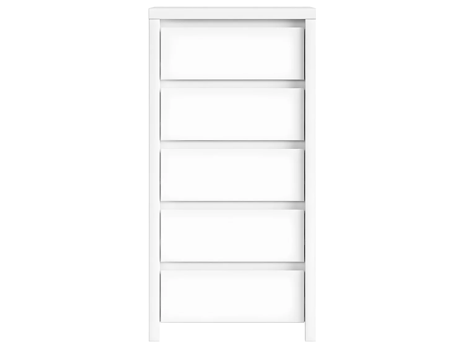 Chiffonnier 5 tiroirs Soren Blanc