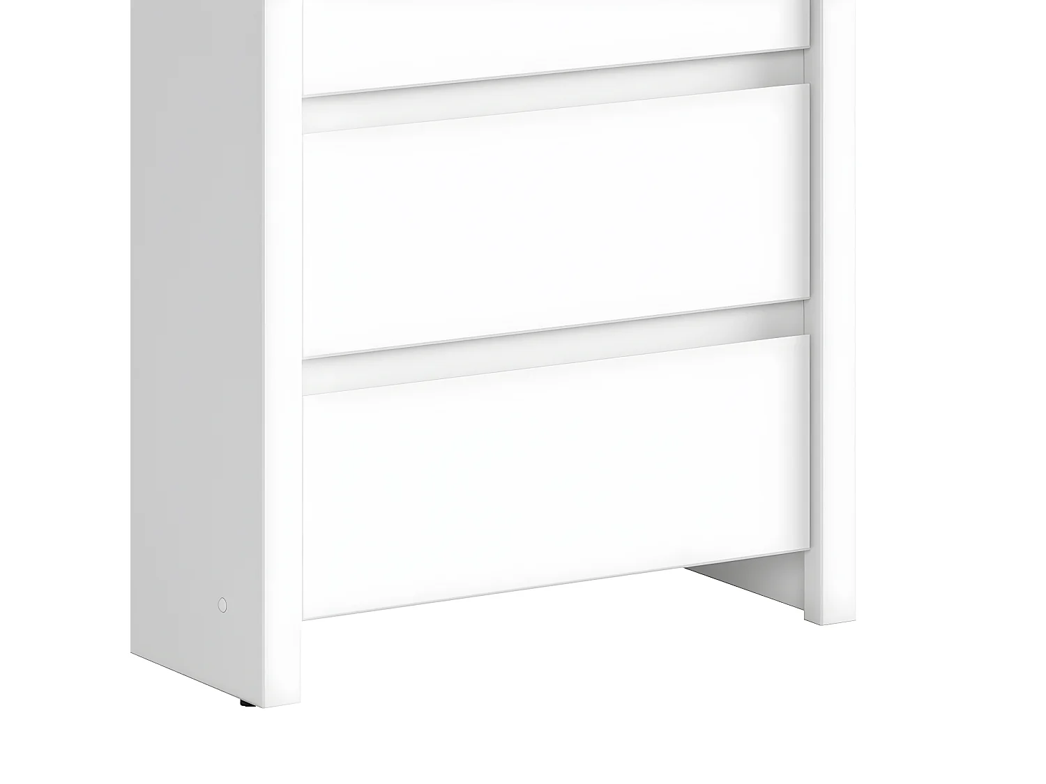 Chiffonnier 5 tiroirs Soren Blanc