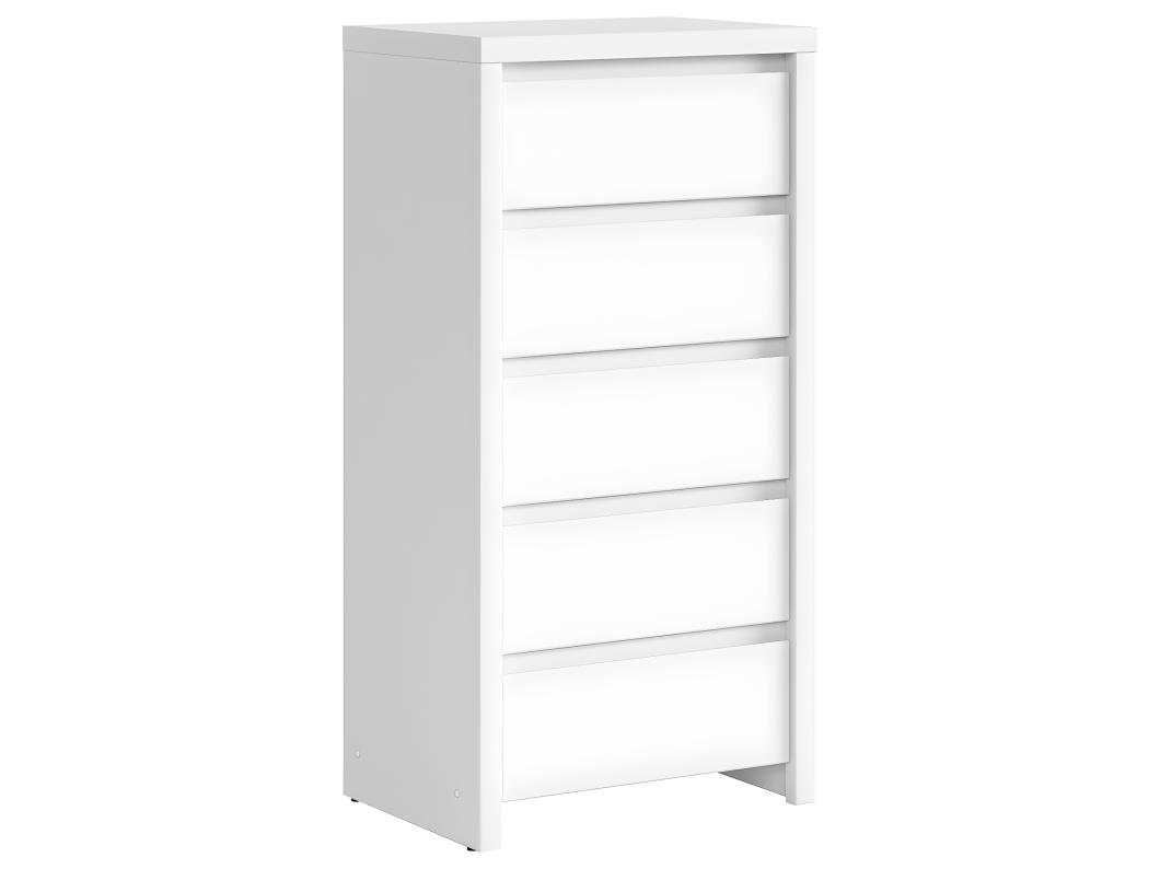 Soren Cómoda de 5 gavetas Branco