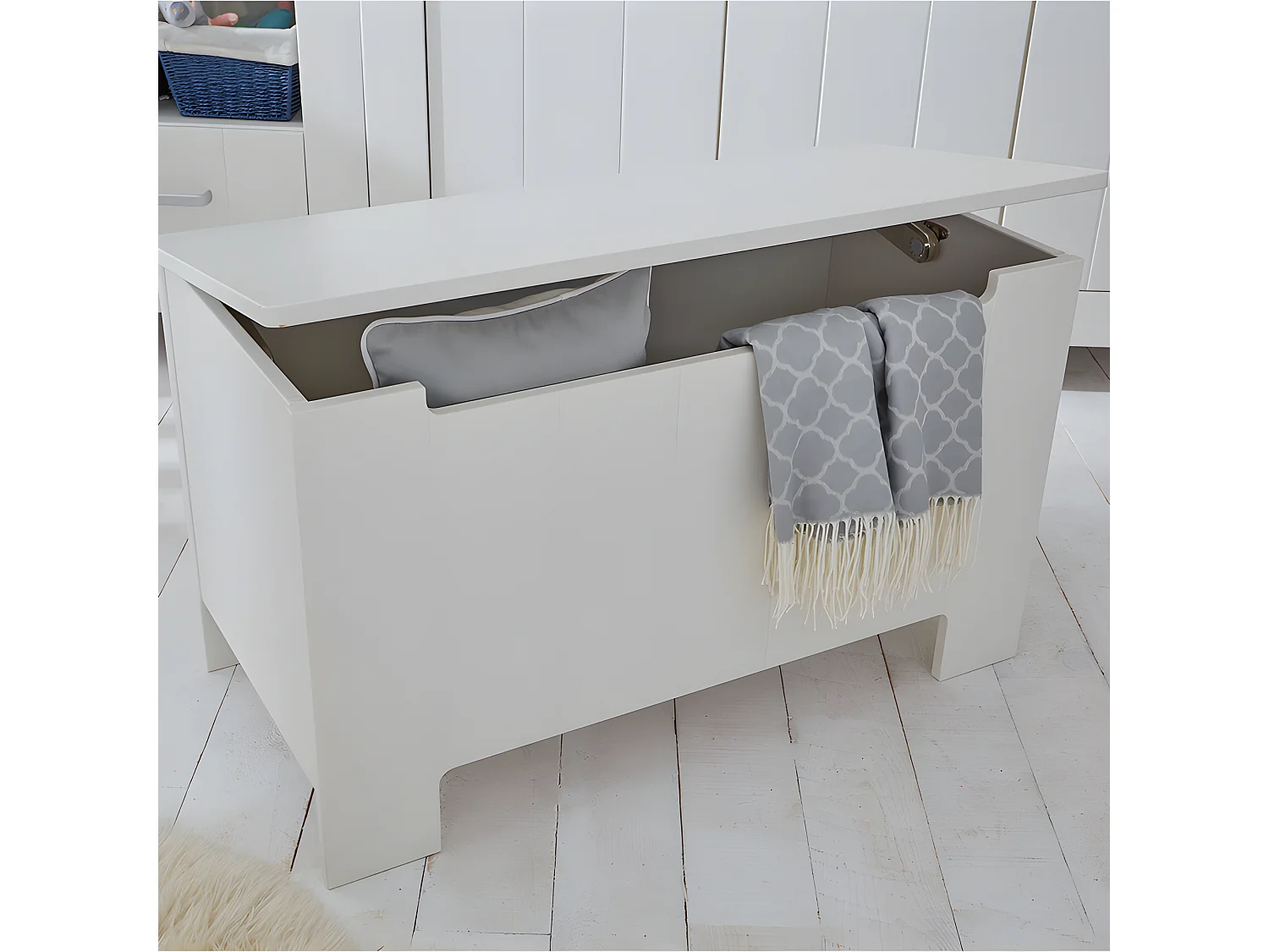 Coffre à jouets Calmo Blanc