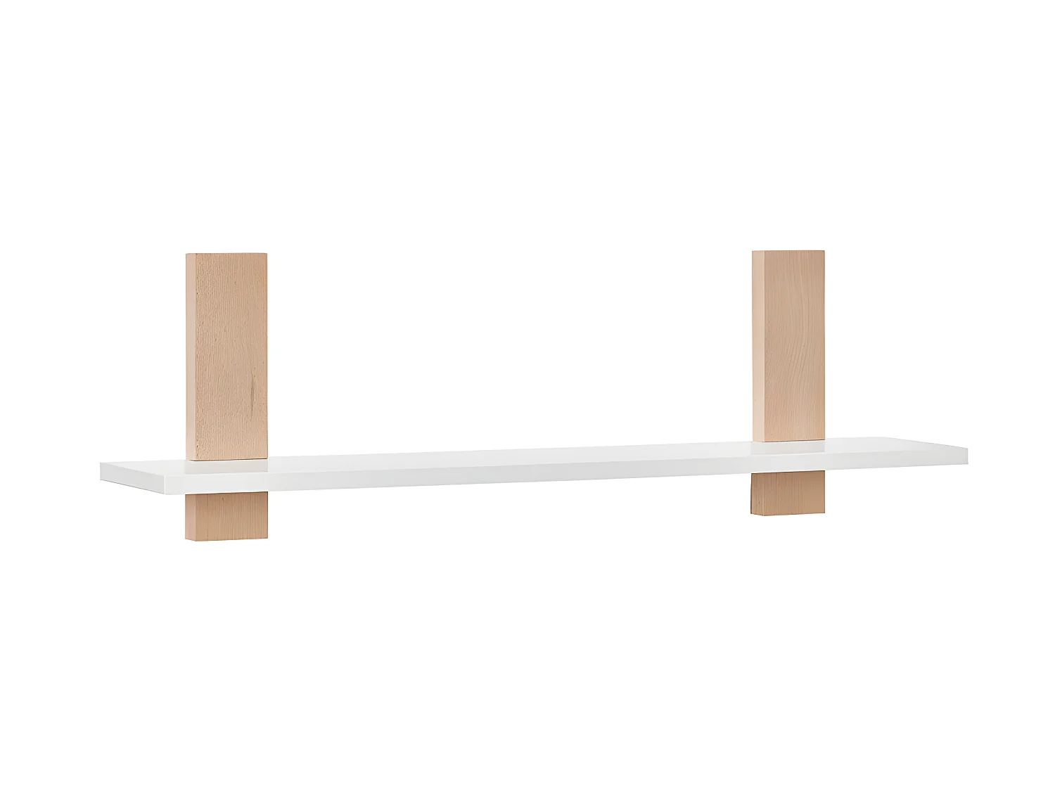 Étagère Swing - Blanc et bois