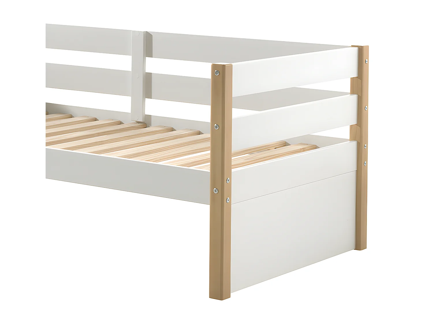 Lit Capitaine Enfant "Margrit" 90x200cm Blanc