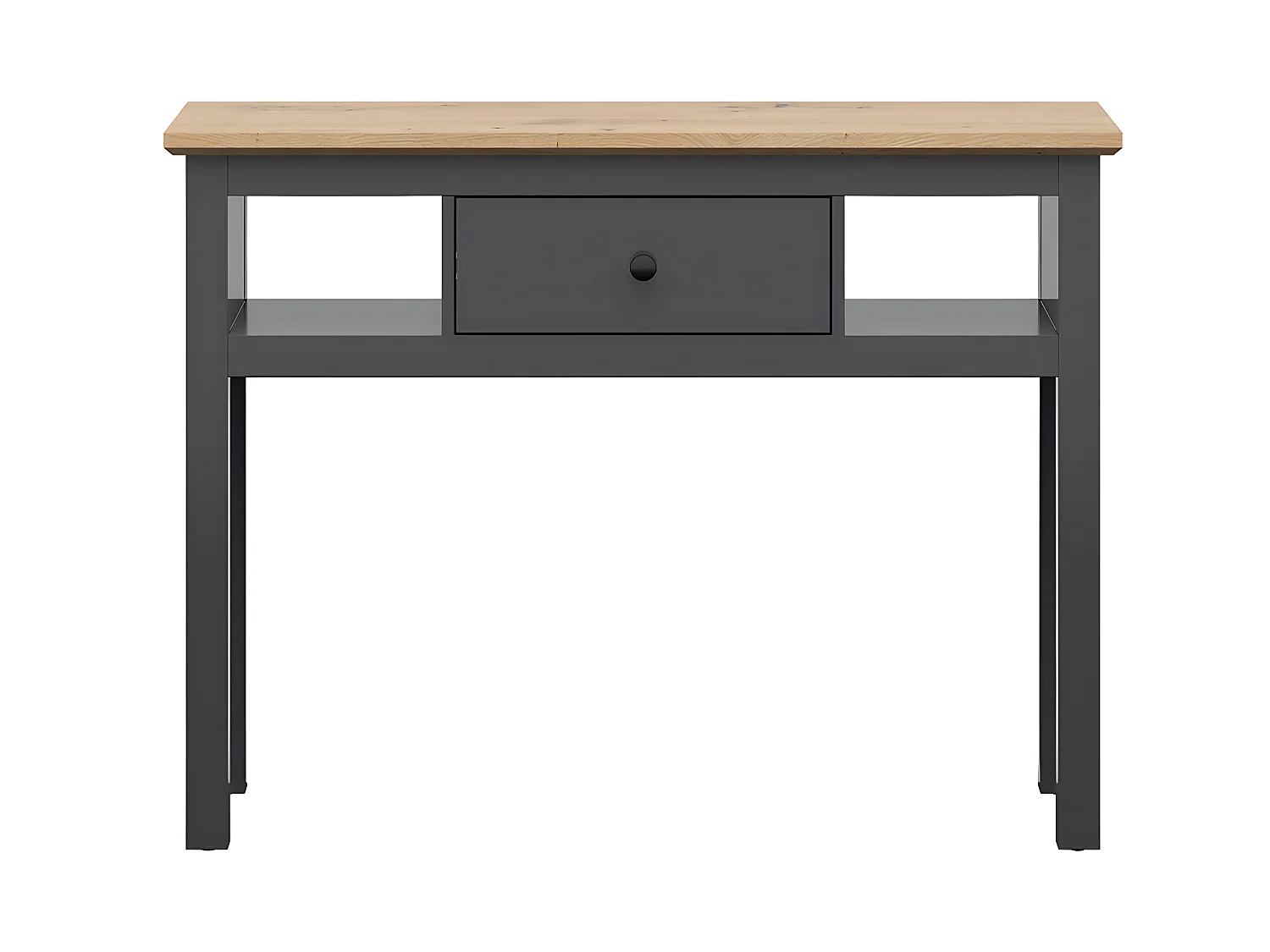 Console 1 tiroir Duck Gris anthracite et Bois