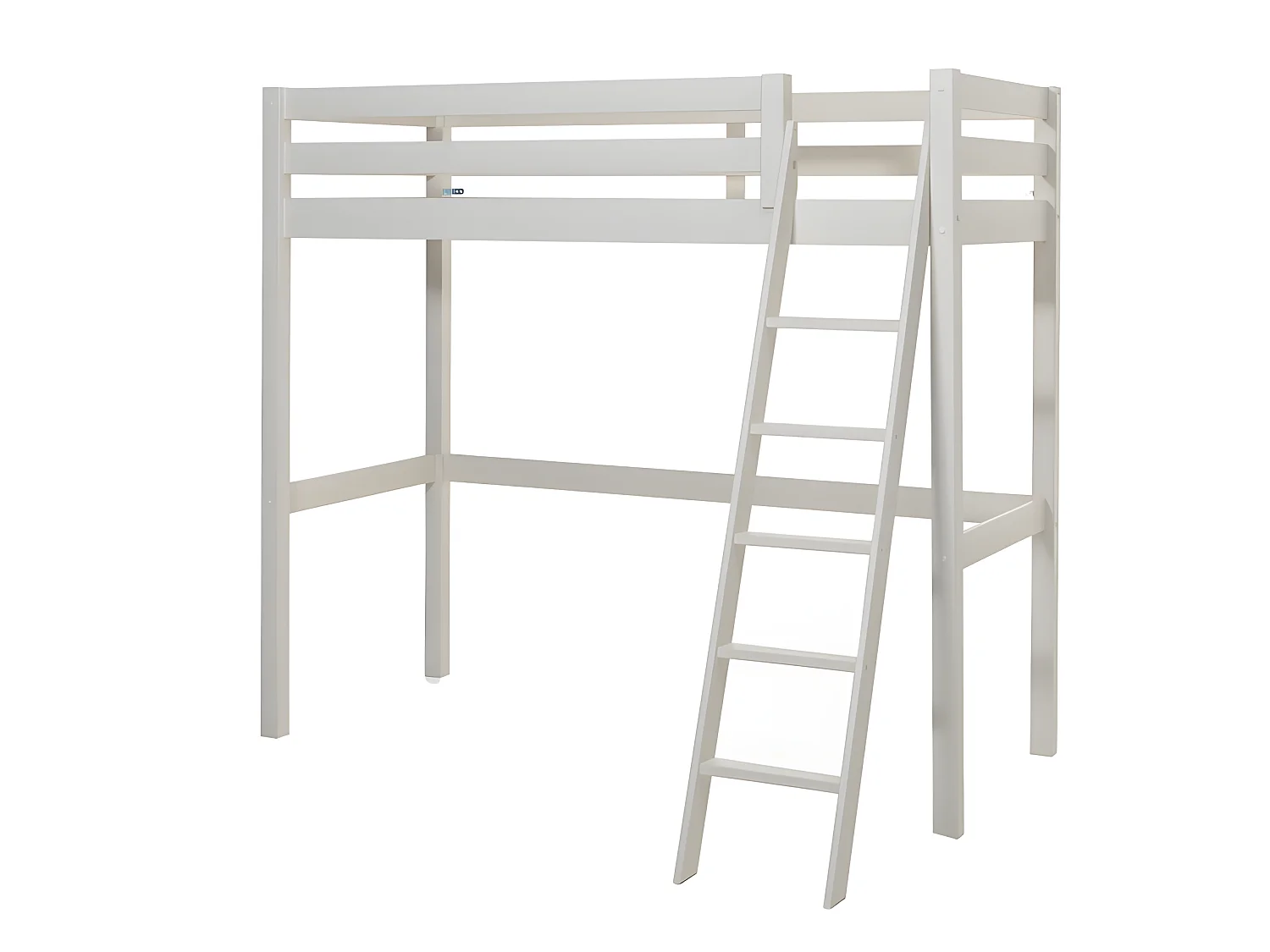 Pack - Lit Mezzanine Enfant, Commode & Fauteuil-Lit "Pino" Blanc