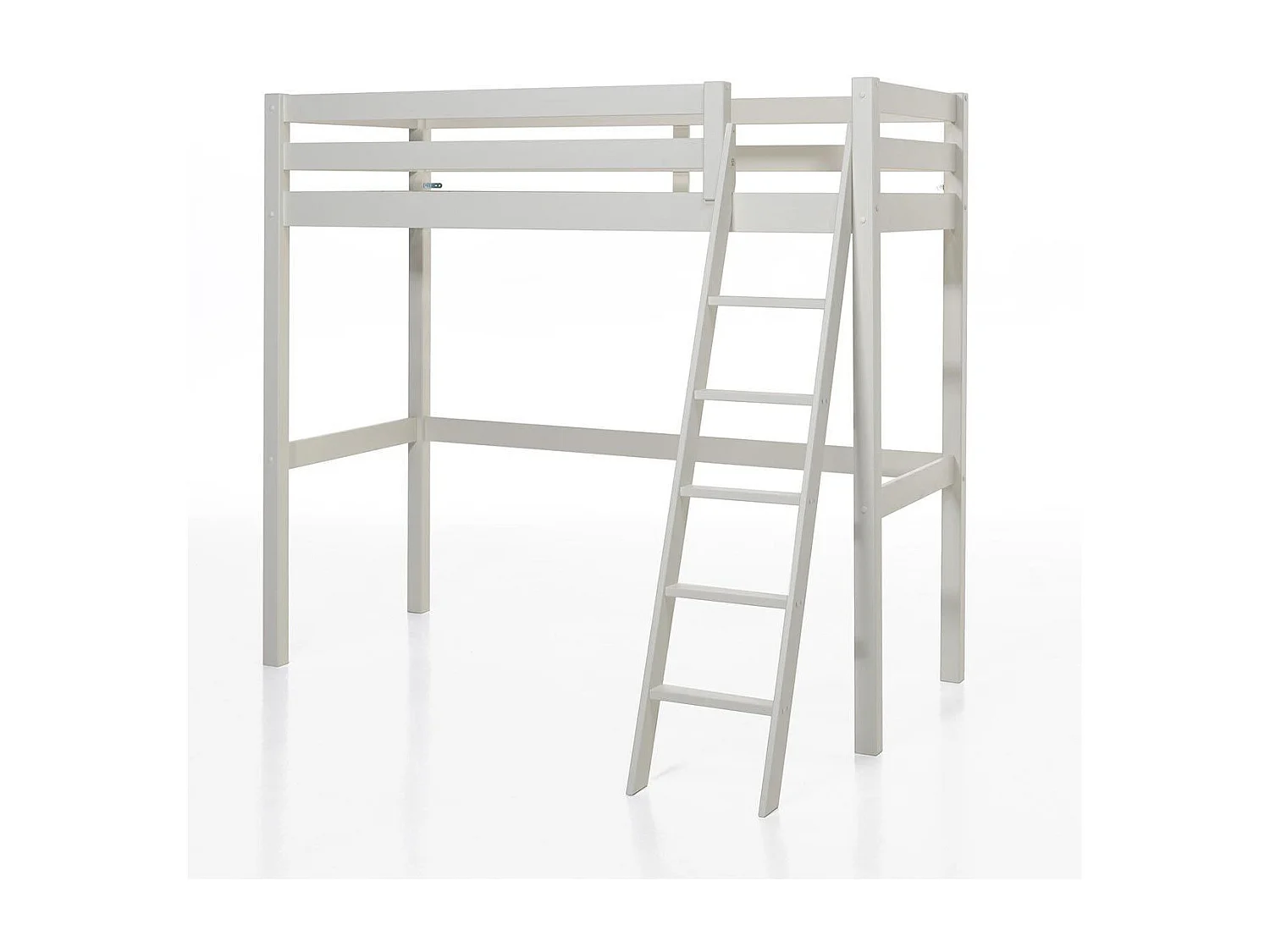 Pack - Lit Mezzanine Enfant, Commode & Fauteuil-Lit "Pino" Blanc