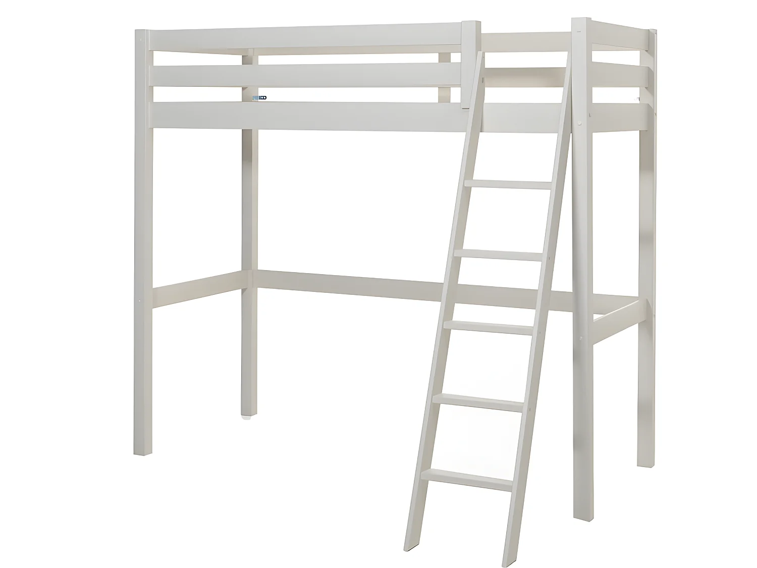 Pack - Lit Mezzanine Enfant, Commode & Fauteuil-Lit "Pino" Blanc