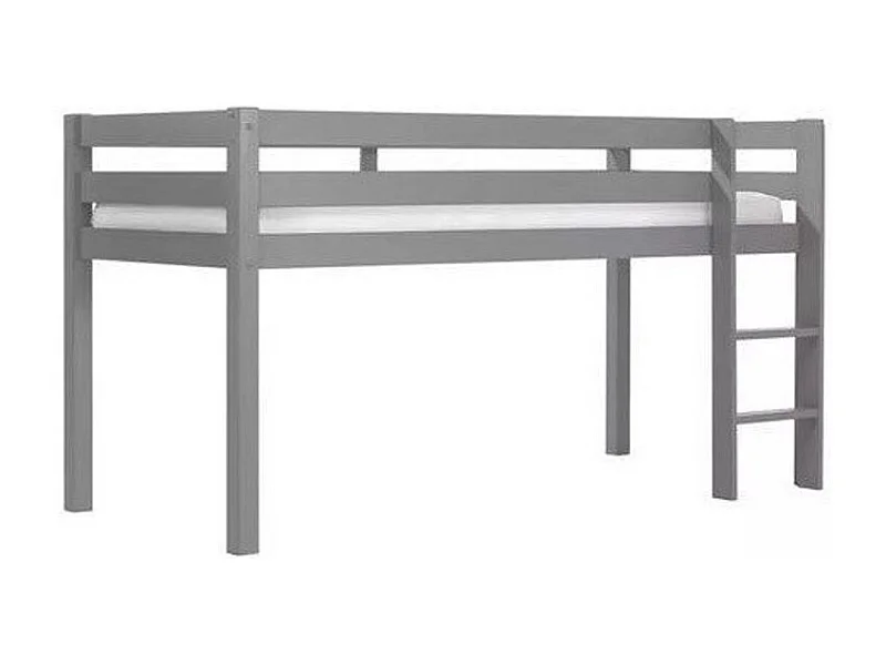 Letto 90x200 Mi-Height con box-primavera Vipack Pino Grey
