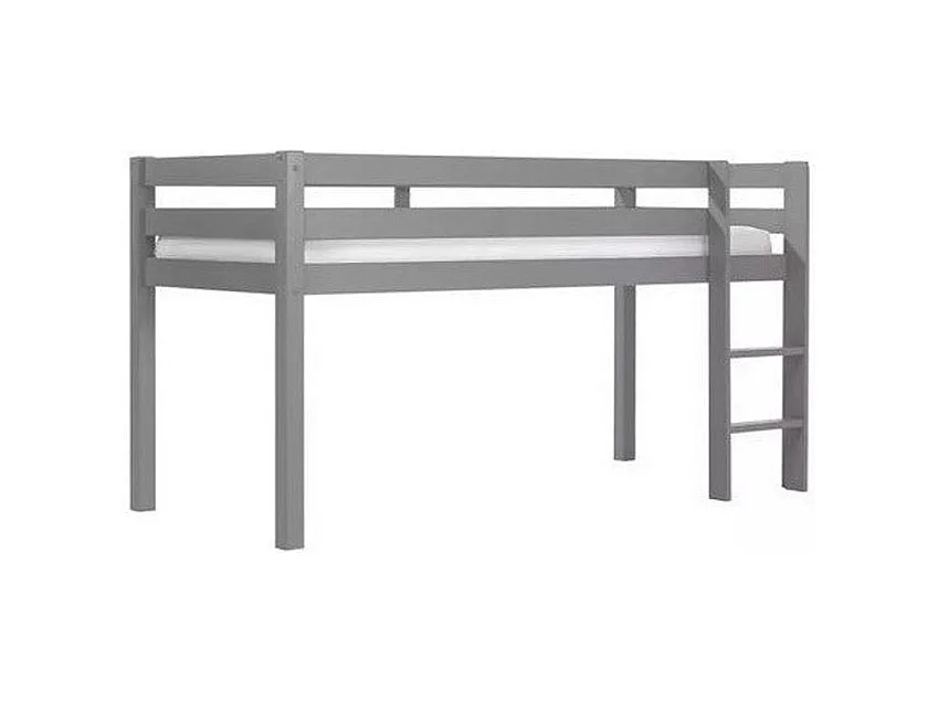 Hoogslaper 90x200 cm massief grenengrijs Pino 3