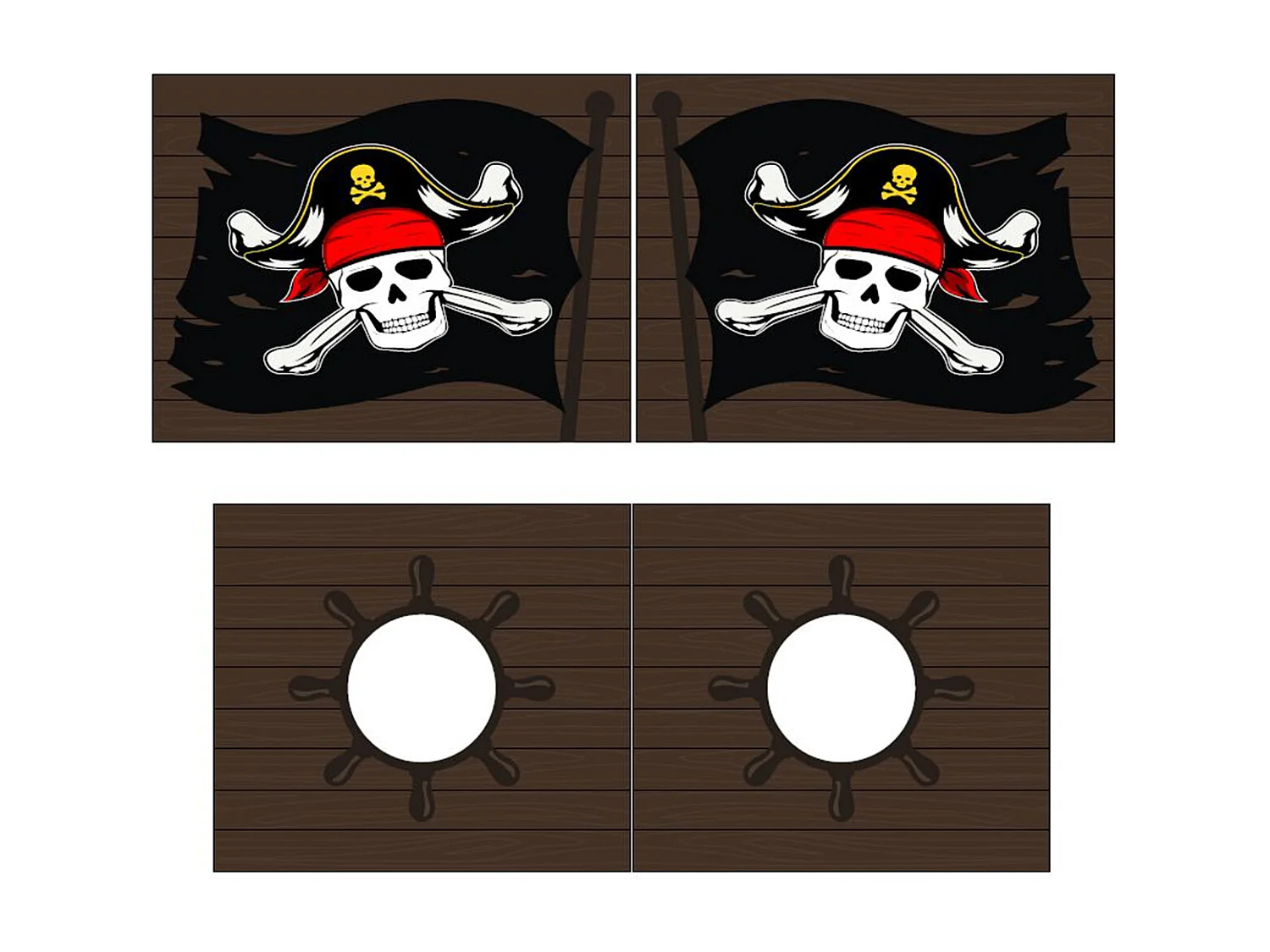 Lit Enfant Surélevé Avec Toboggan "Pino Caribian Pirates" 90x200cm Gris