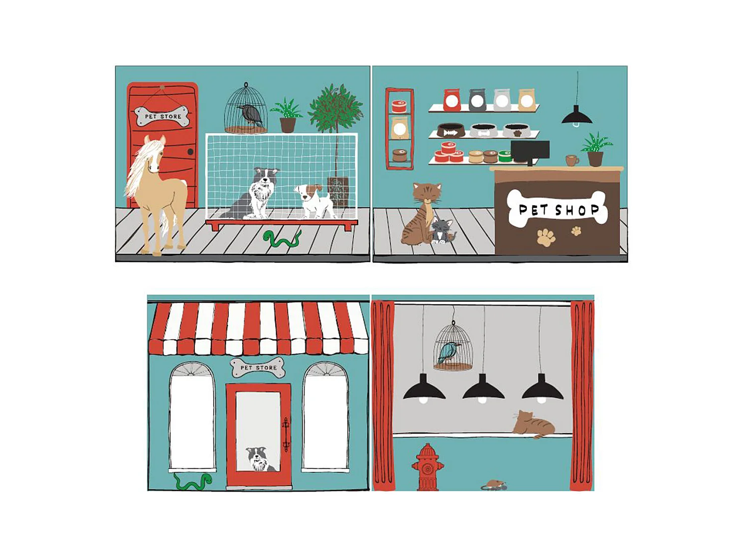 Cama altillo 90x200 cm con tienda para animales de pino macizo gris Pino