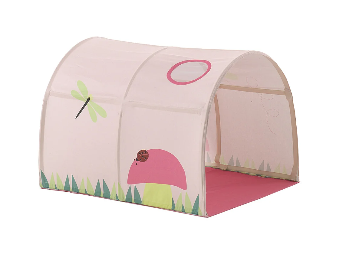 Pack - Lit Enfant, Tente, 3 Pochettes & Tunnel "Pino Spring" Naturel