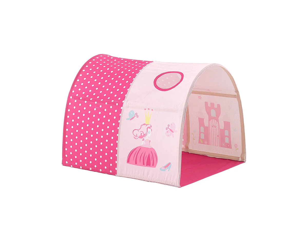 Pack - Lit Enfant, Tente, Tunnel & Toboggan "Pino Princesse" Gris