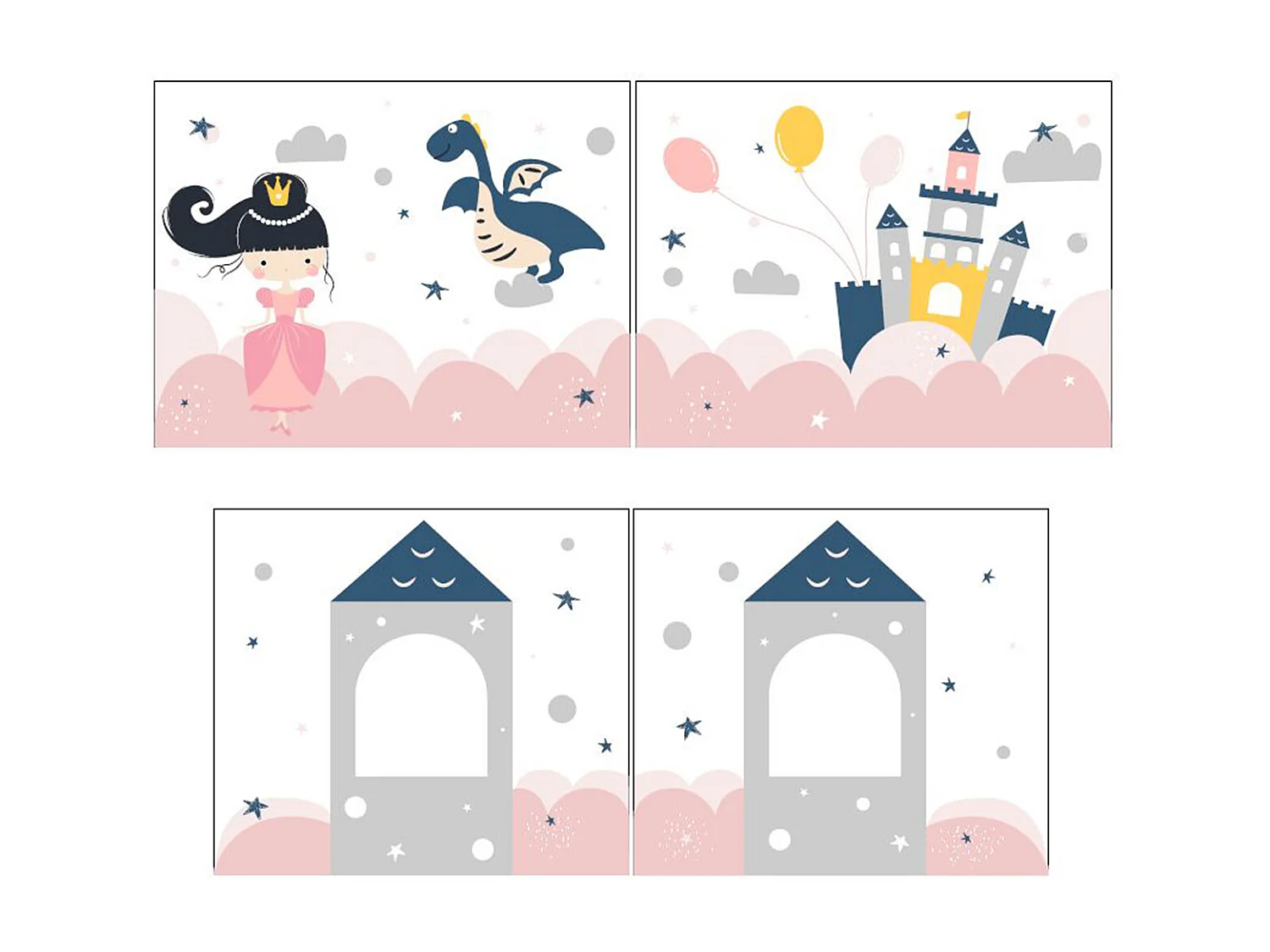 Lit Enfant Surélevé "Pino Princesse Sophie" Blanc