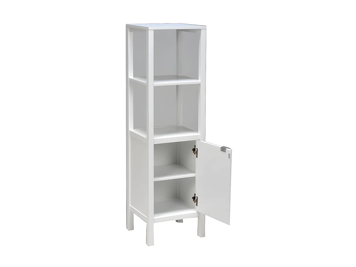 Meuble de rangement TRIBU 1 porte - 3 tablettes / Blanc