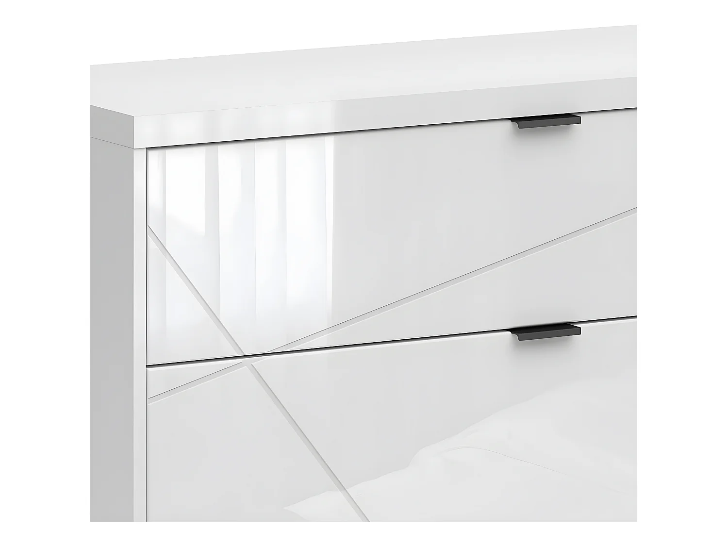 TV-meubel 2 laden 2 nissen 156 cm Sven Wit