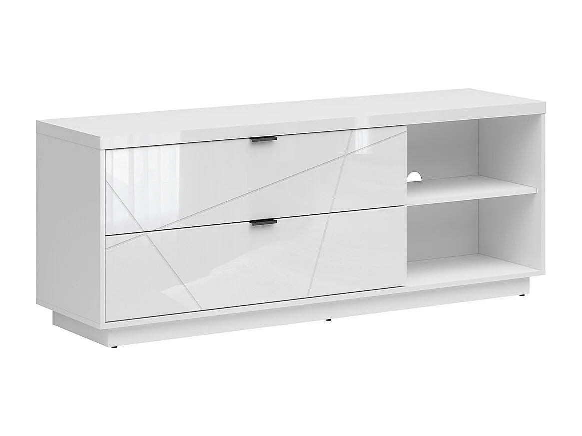 TV-meubel 2 laden 2 nissen 156 cm Sven Wit