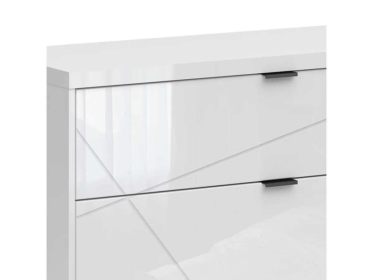 TV-meubel 2 laden 2 nissen 156 cm Sven Wit