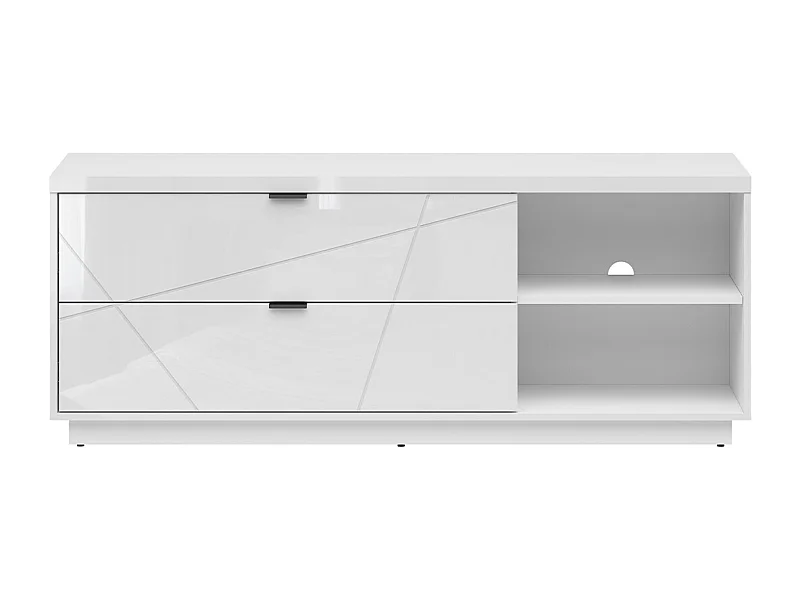 Mobile TV 2 cassetti Sven bianco 156cm