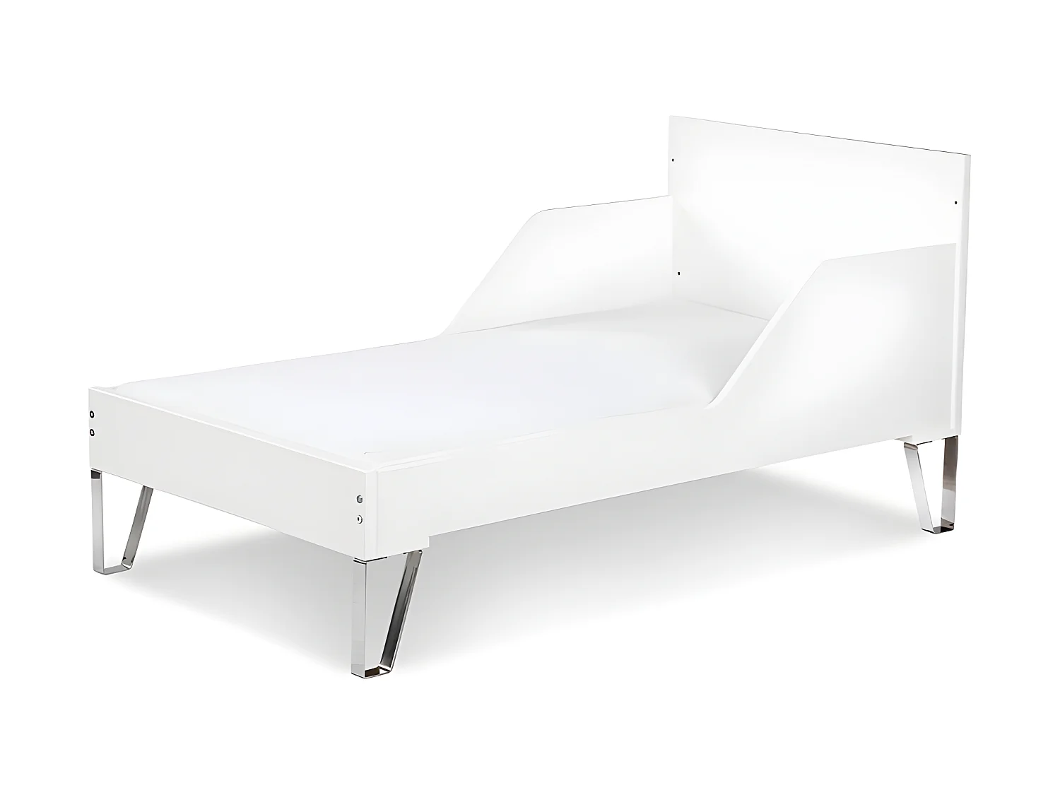 Lit bébé évolutif et Commode à langer LittleSky by Klups Blanka - Blanc