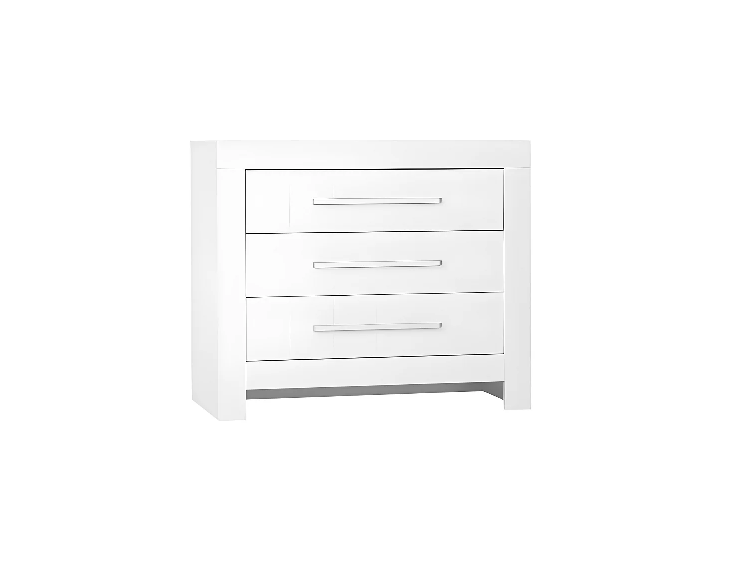 Lit bébé et Commode à langer Calmo Blanc