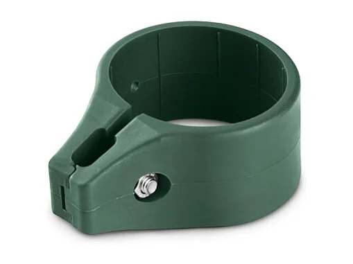 Collier de fixation rond pour portillon grillagé 60mm Vert