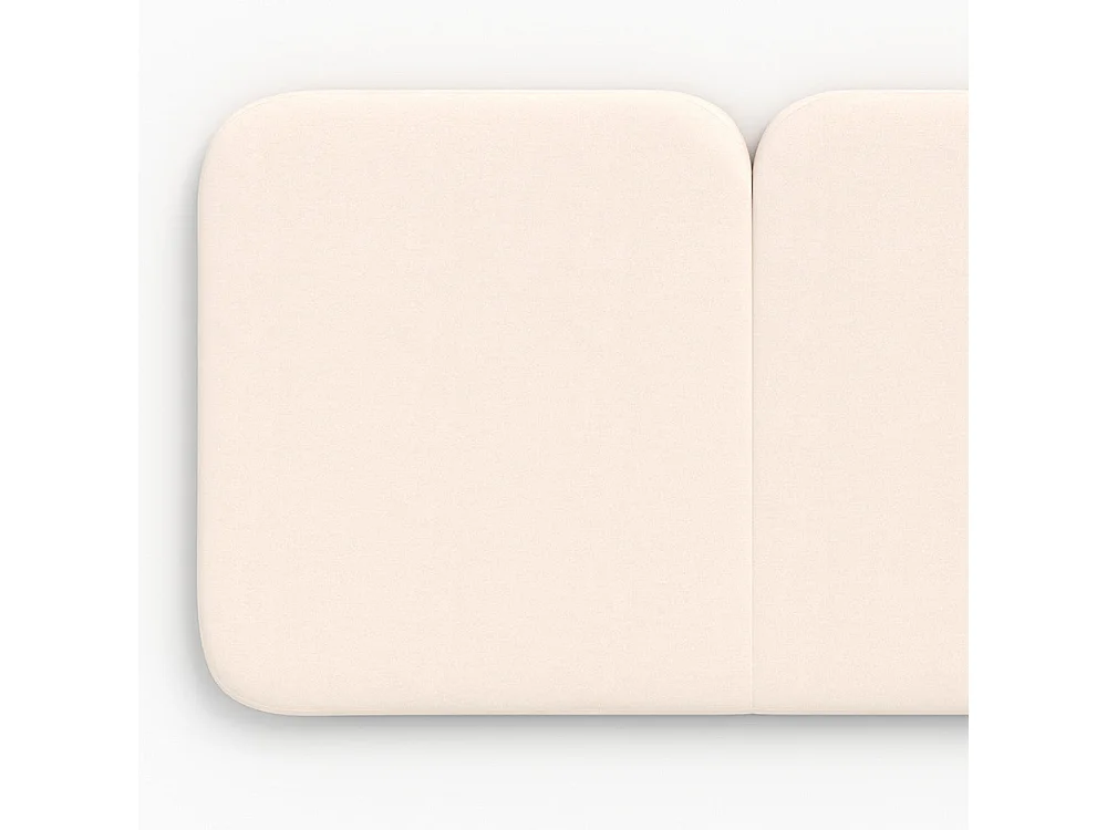 Tête de lit en tissu blanc 160 cm - Etna