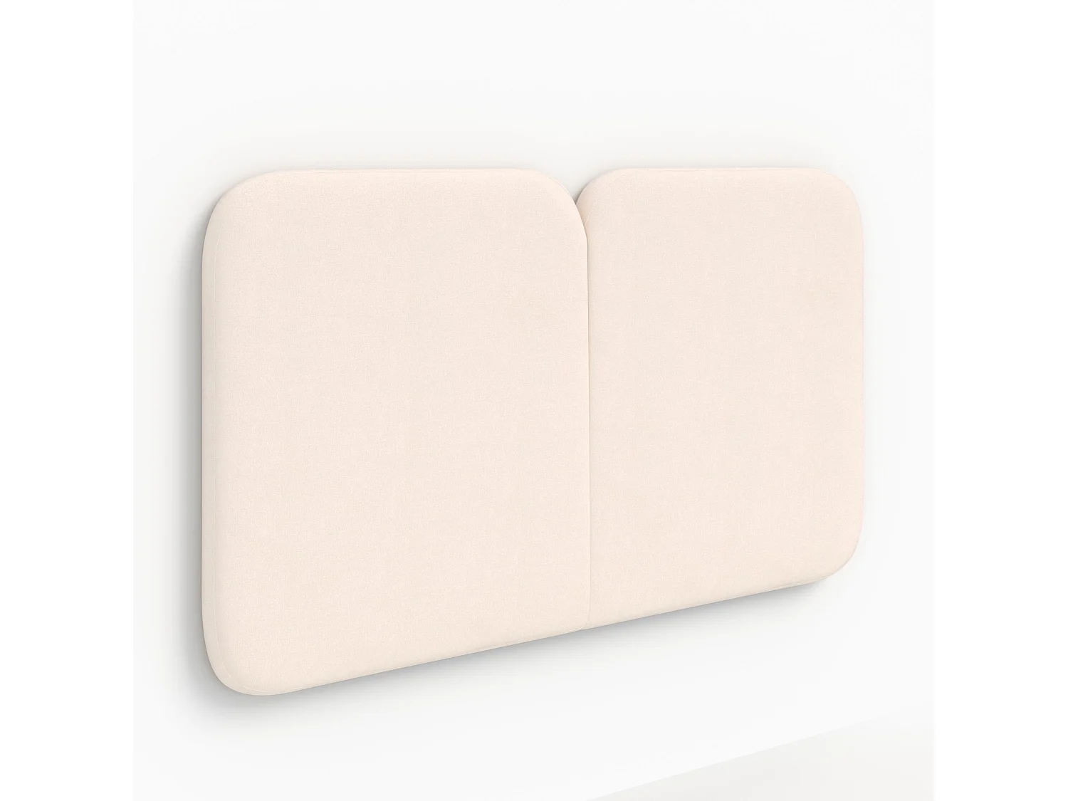 Tête de lit en tissu blanc 160 cm - Etna