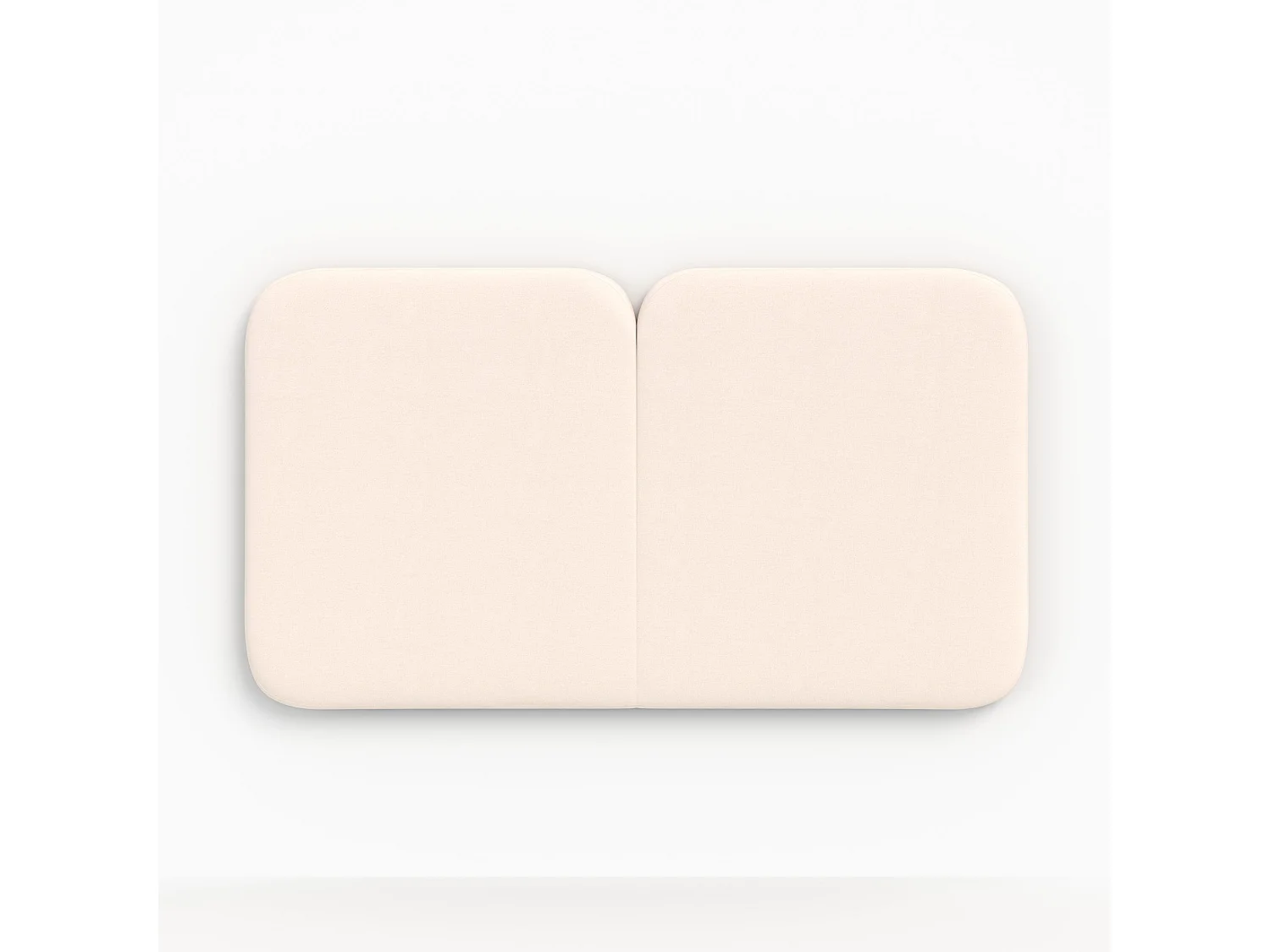 Testata in tessuto bianco 160 cm - Etna