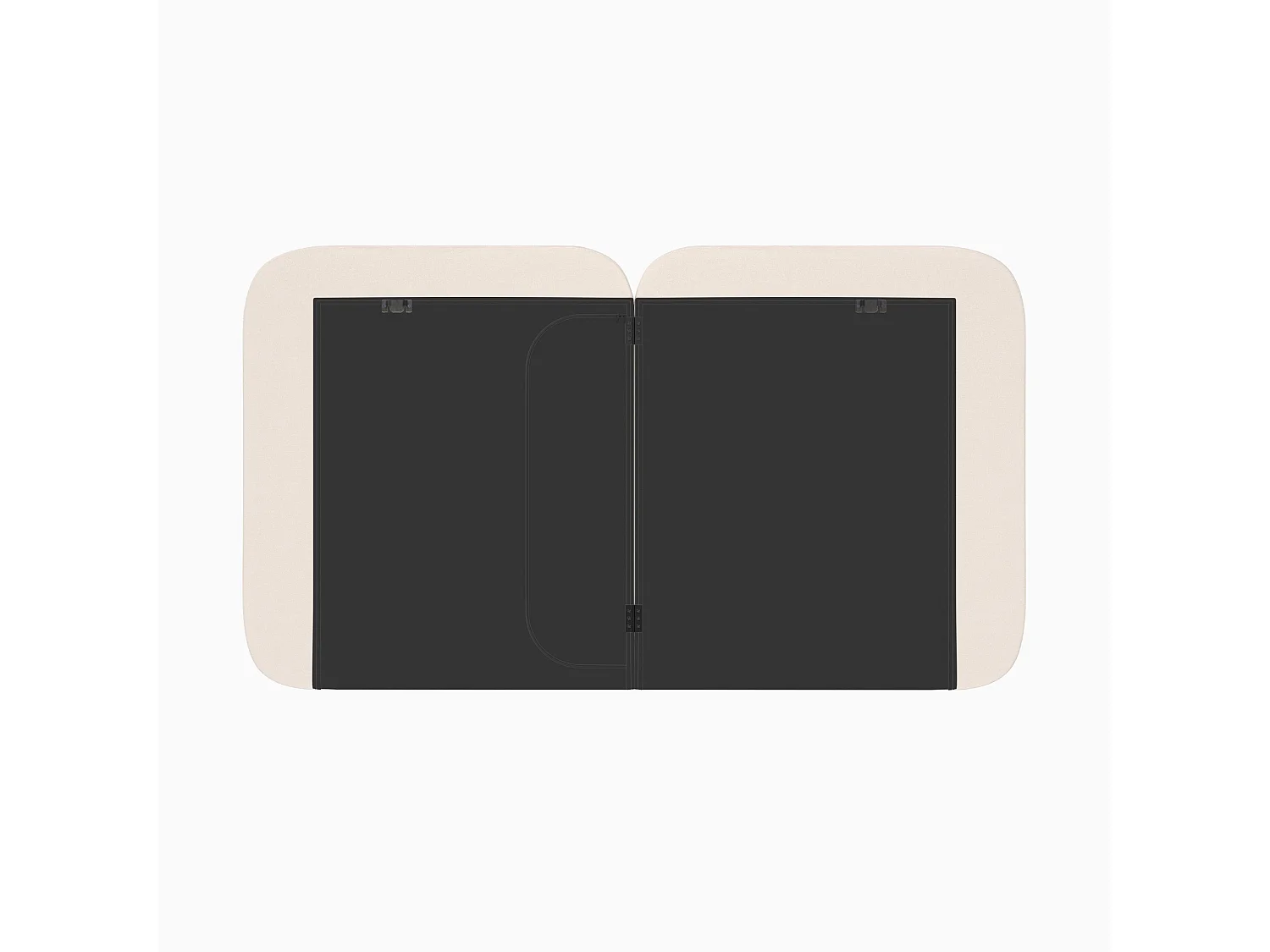 Testata in tessuto bianco 160 cm - Etna