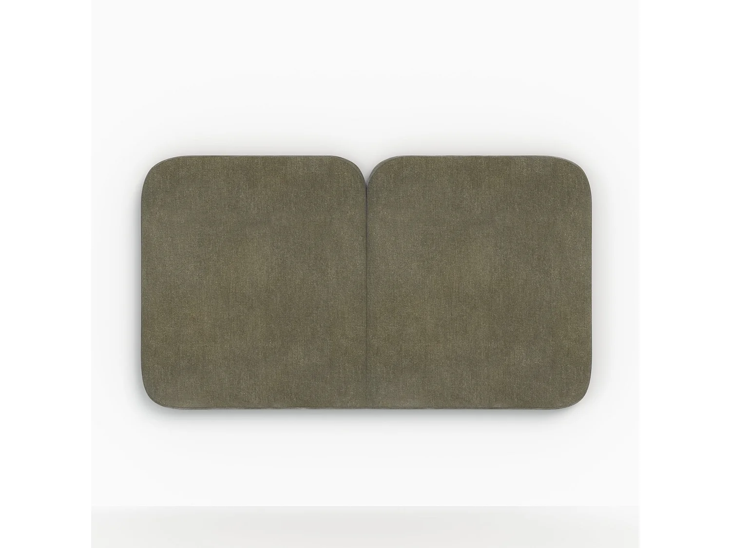 Tête de lit en tissu vert olive 160 cm - Etna