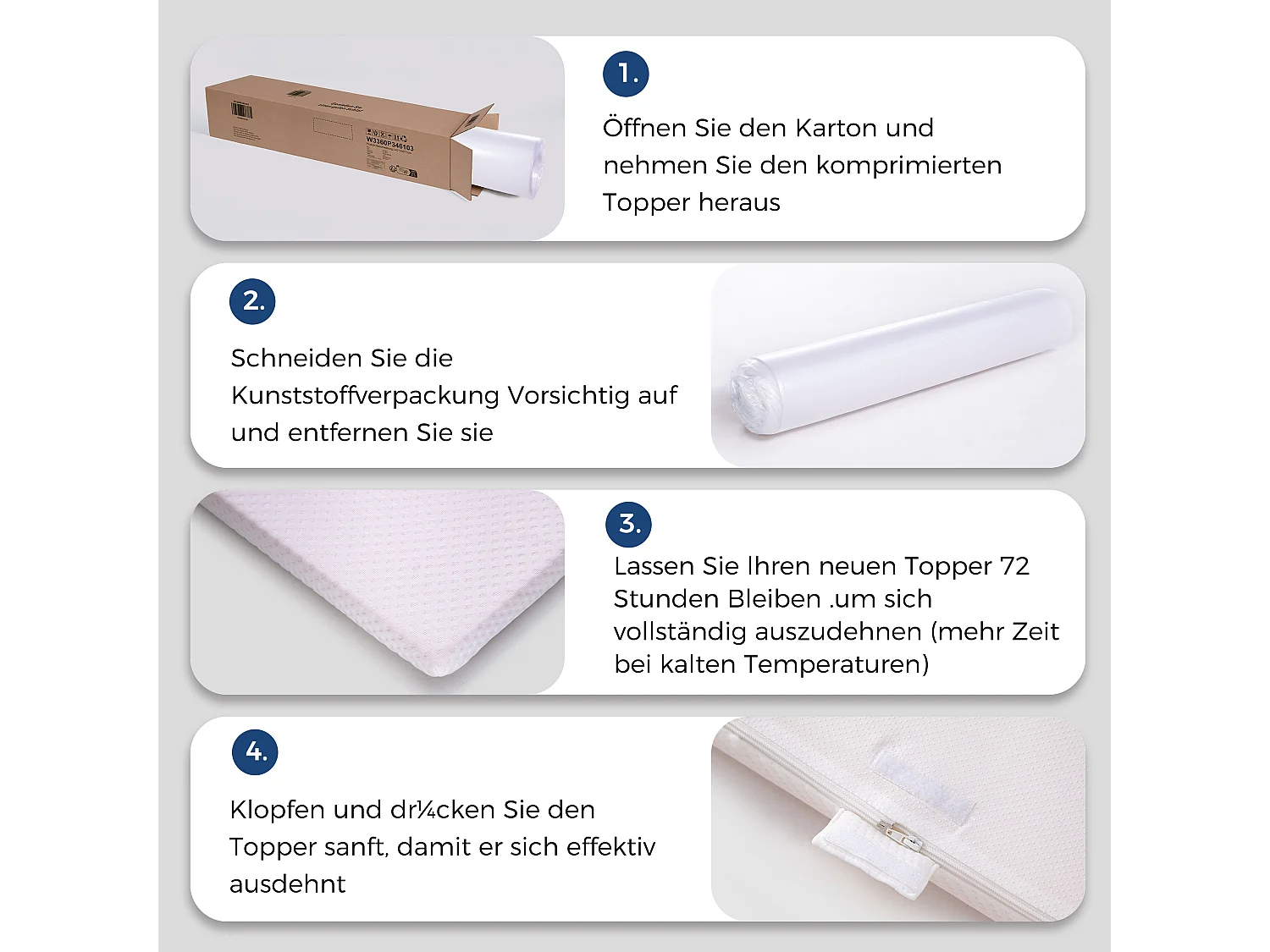 Matelas confortable H3, soutien moyen, certifié Eco-Tex, lavable, 5 cm de hauteur, taille 90x200 cm, mousse orange, matelas blanc.