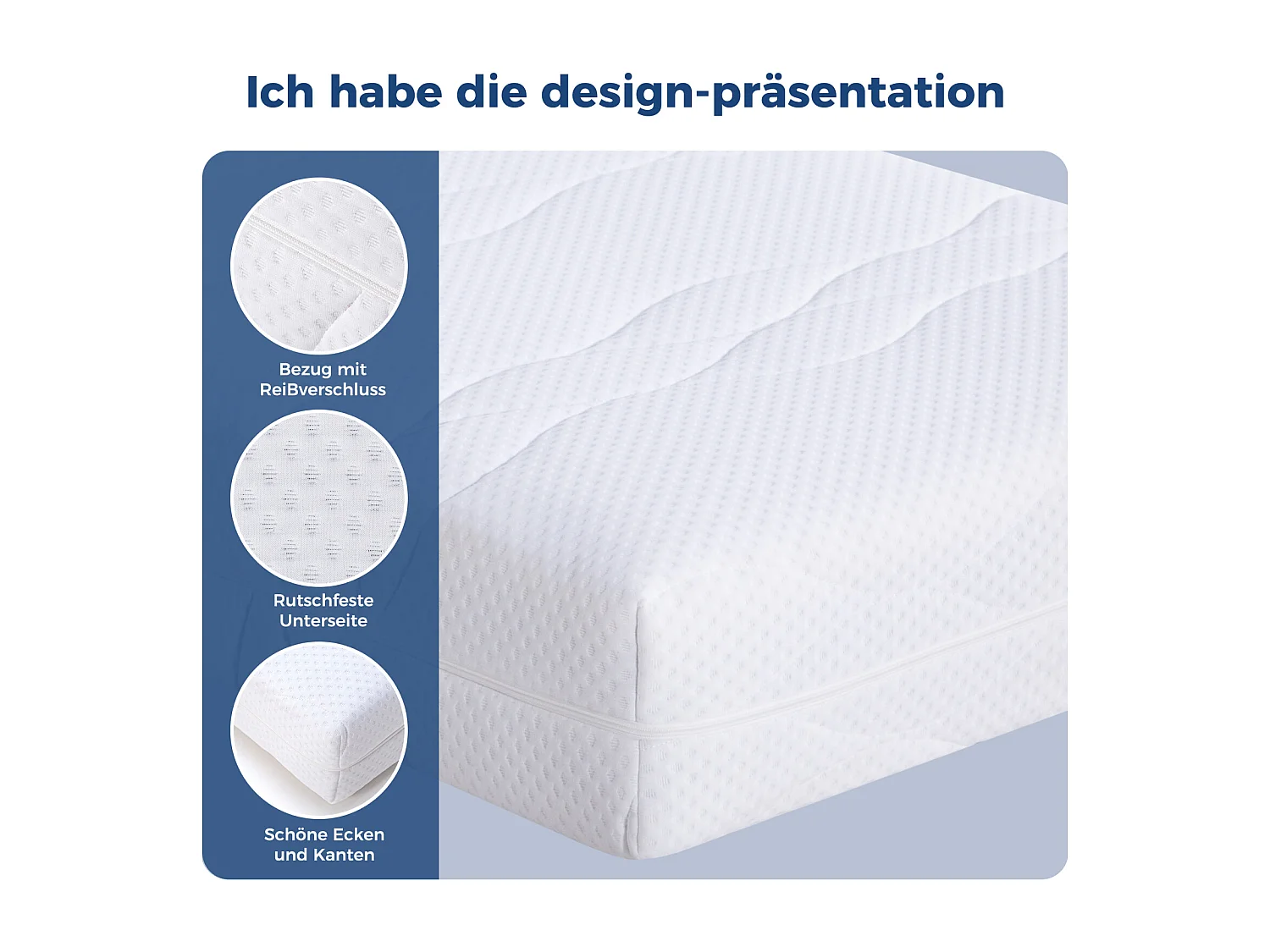 Matelas 90x200 cm à ressorts ensachés H3, 7 zones ergonomiques, hauteur 20 cm, certifié Öko-Tex - Confort optimal et soutien renforcé pour un sommeil réparateur.