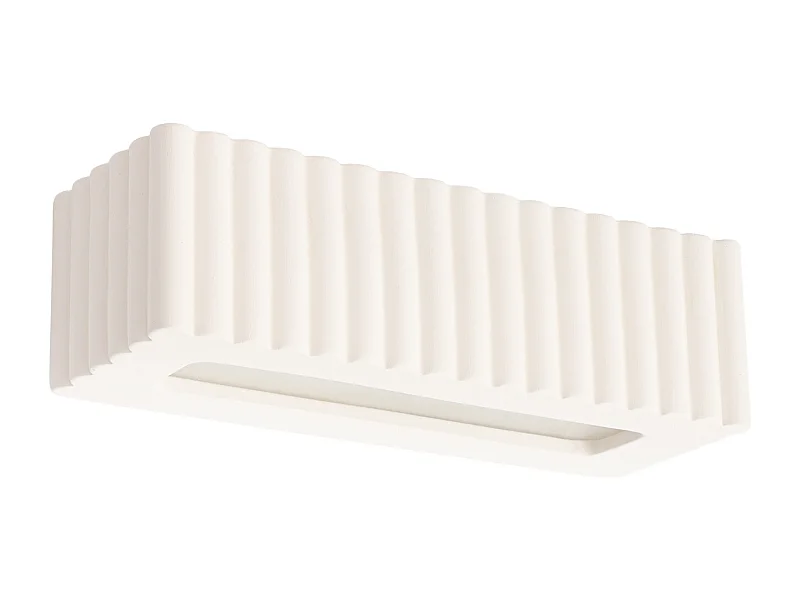 Wandlamp Rigata modern van  - 1 lichtbronnen - L.34 x H.10 cm - wit