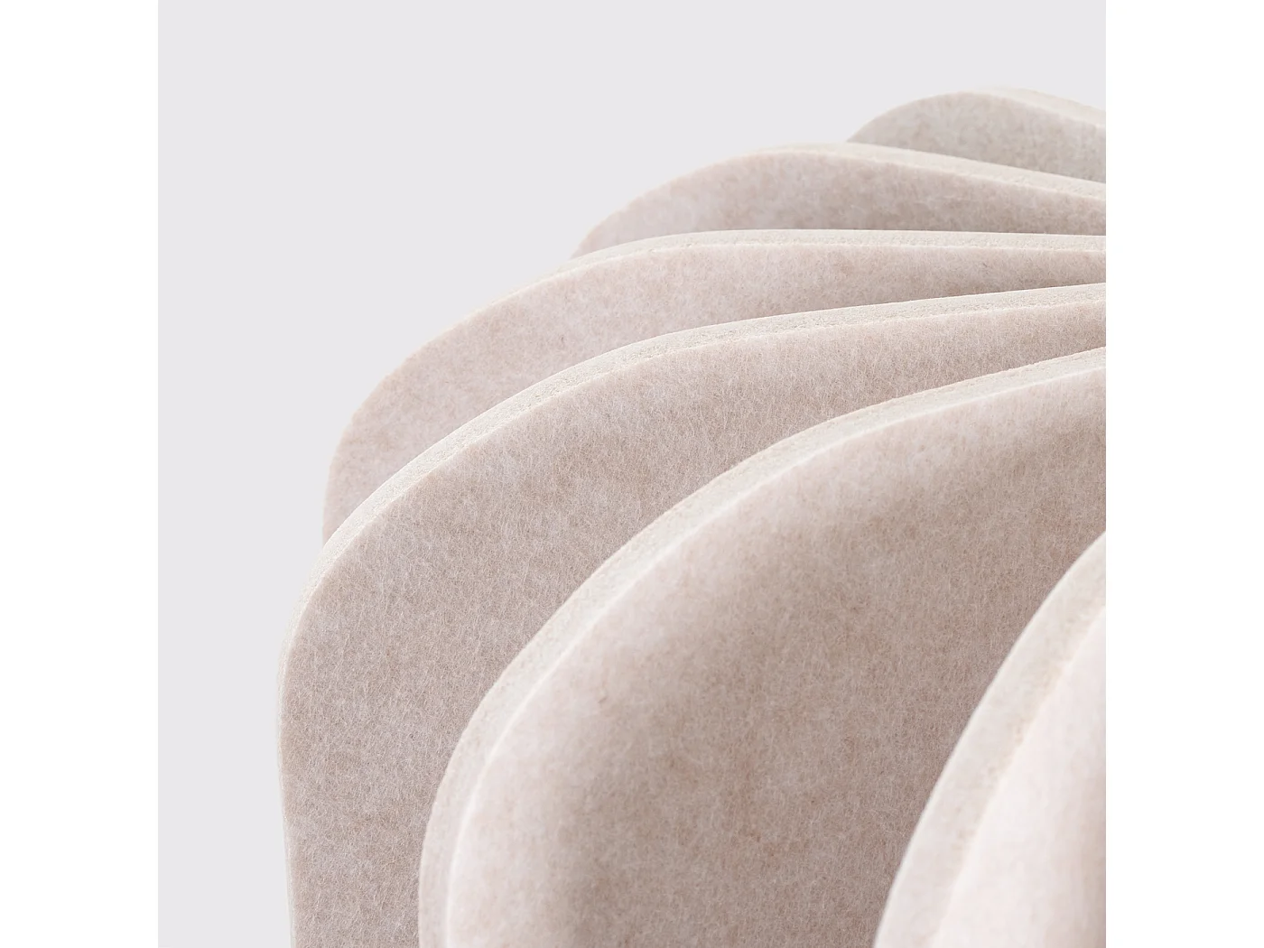 Lámpara colgante Mula moderno de fieltro/acero - 1 fuentes luminosas - L.45 x A.146 cm - beige/negro