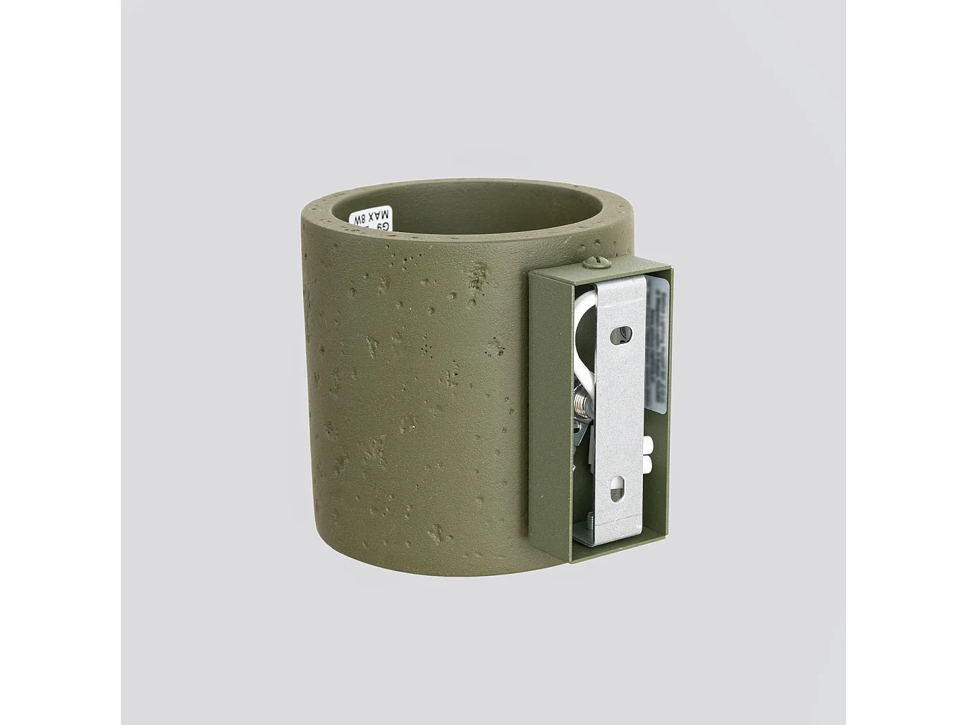 Wandleuchte Orbis Industrie aus  Beton - 1 lichtquellen - L.10 x H. cm - olivgrün