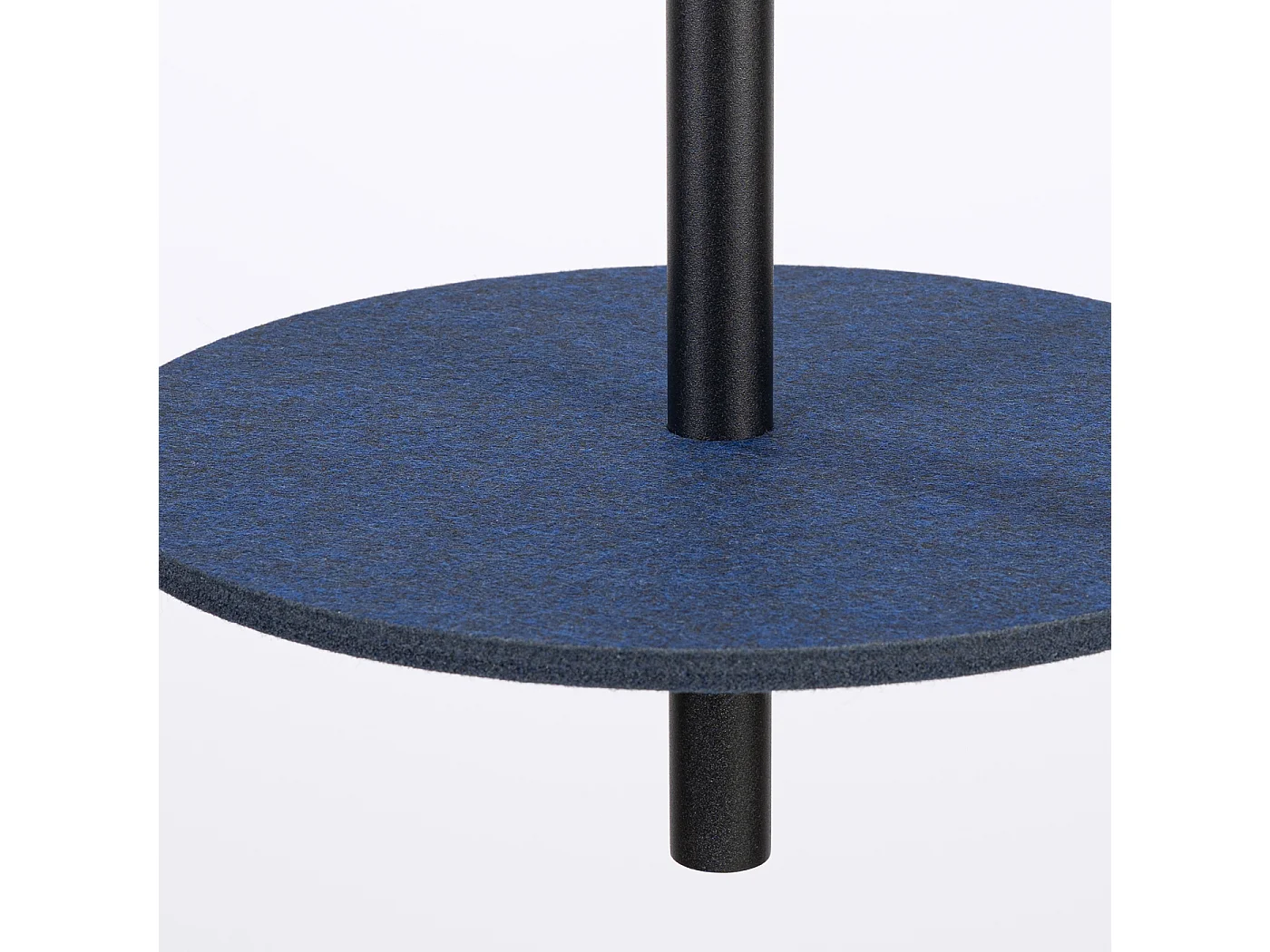 Lámpara colgante Feltro moderno de fieltro/acero - 1 fuentes luminosas - L.30 x A.126 cm - azul marino/negro