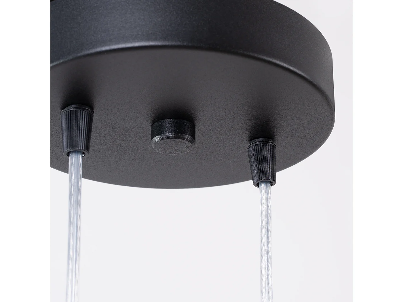 Lámpara colgante Lagos moderno de acero - 2 fuentes luminosas - L.15 x A.118 cm - negro