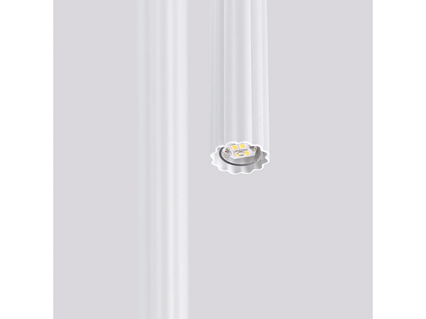 Hängelampe Arche modern aus  Stahl - 2 lichtquellen - L.15 x H. cm - Weiß