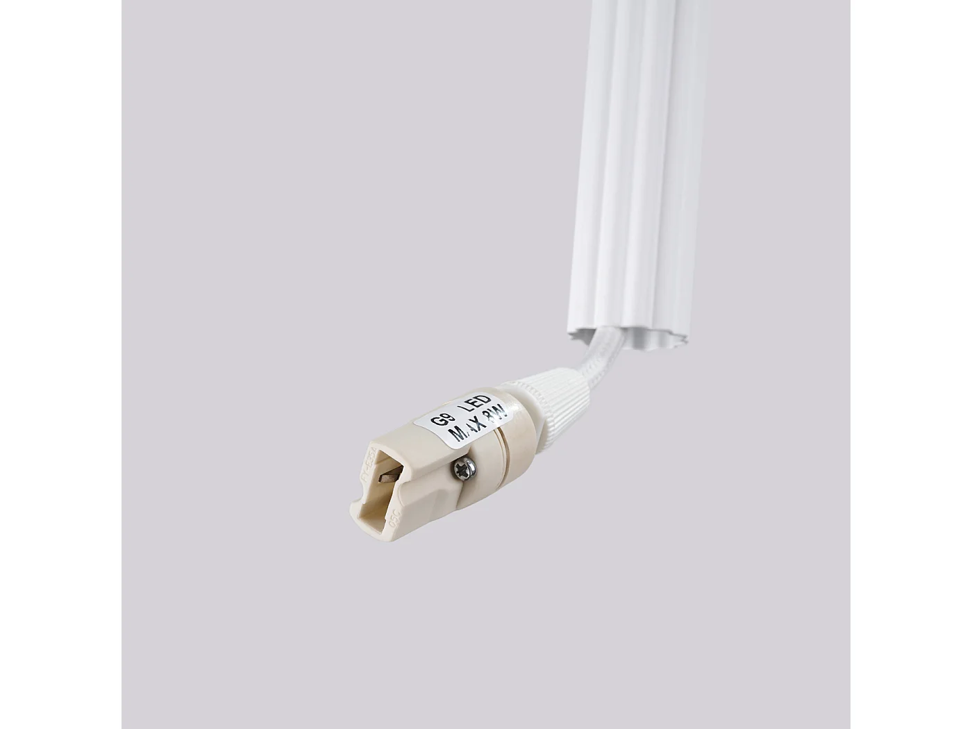 Hängelampe Arche modern aus  Stahl - 2 lichtquellen - L.15 x H. cm - Weiß