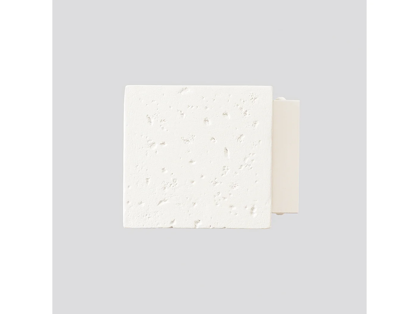 Wandleuchte Quad Industrie aus  Beton - 1 lichtquellen - L.10 x H. cm - Beige