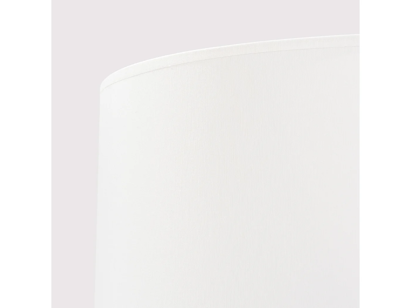 Lampadaire moderne en tissu/PVC/bois - 1 sources lumineuses - L.77 x H.140 cm - bois blanc/naturel