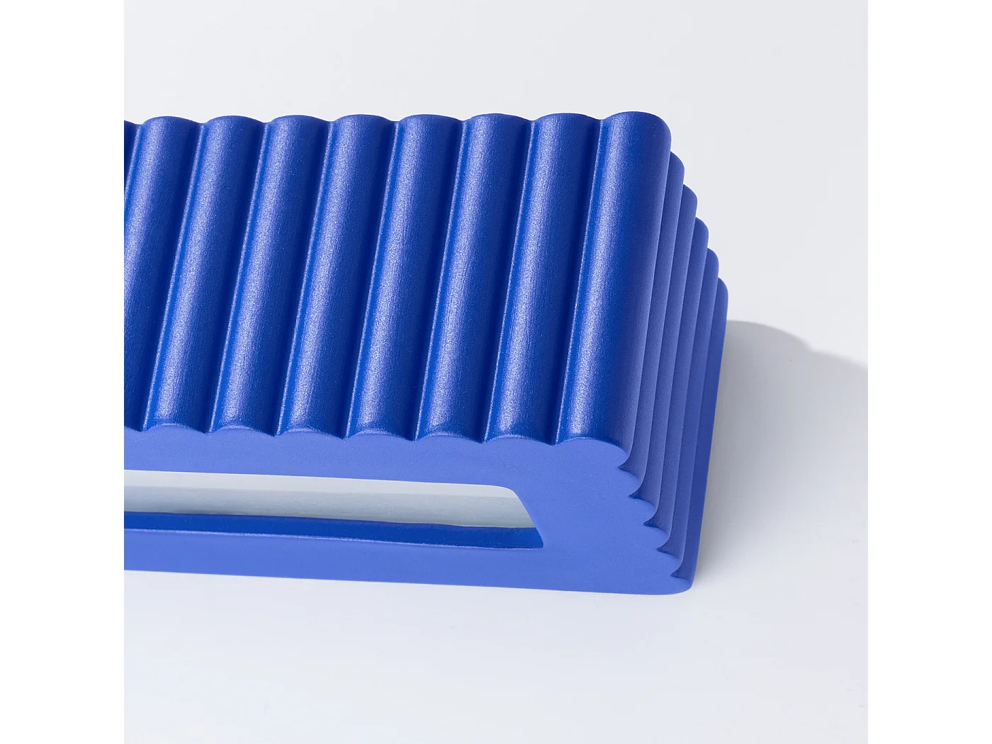 Wandleuchte Rigata modern aus  Keramik - 1 lichtquellen - L.34 x H. cm - ultramarin