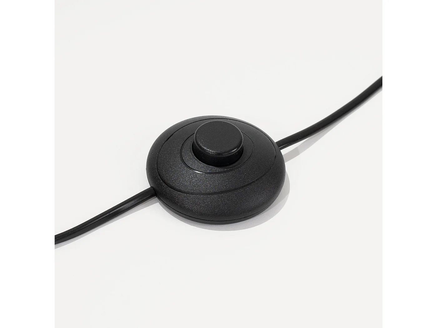 Lámpara de pie Natt moderno de tela/PVC/madera - 1 fuentes luminosas - L.77 x A.140 cm - color topo/madera natural