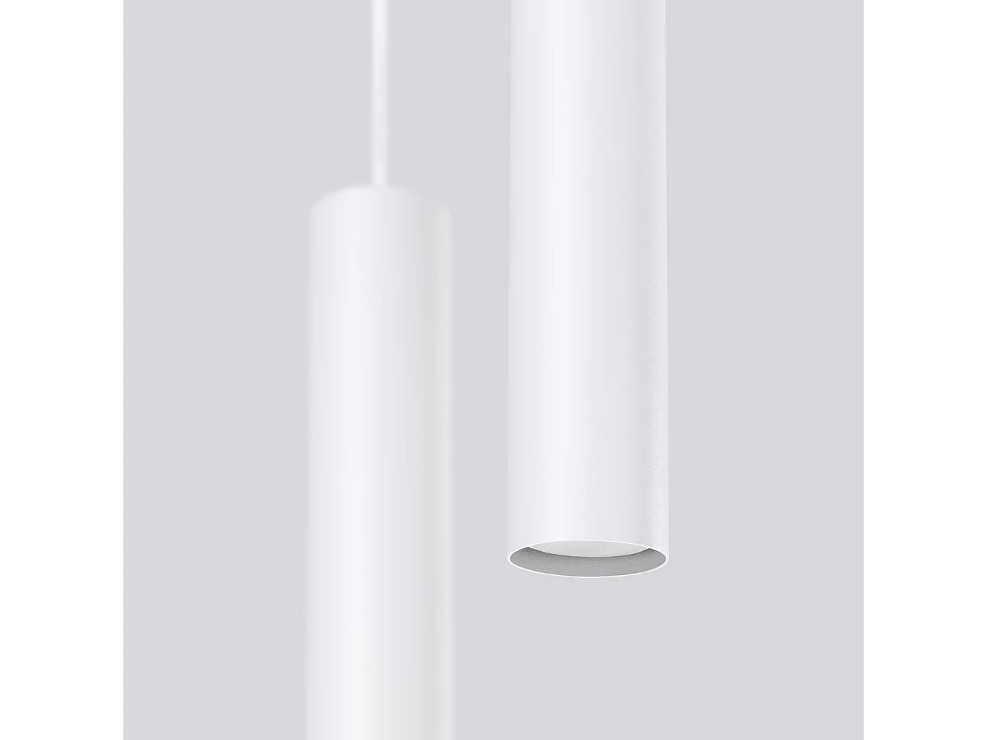 Hängelampe Lagos modern aus  Stahl - 2 lichtquellen - L.15 x H. cm - Weiß