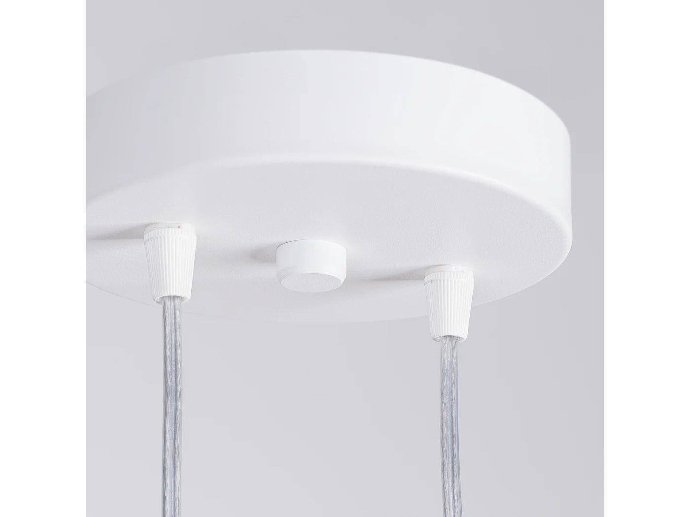 Hängelampe Lagos modern aus  Stahl - 2 lichtquellen - L.15 x H. cm - Weiß