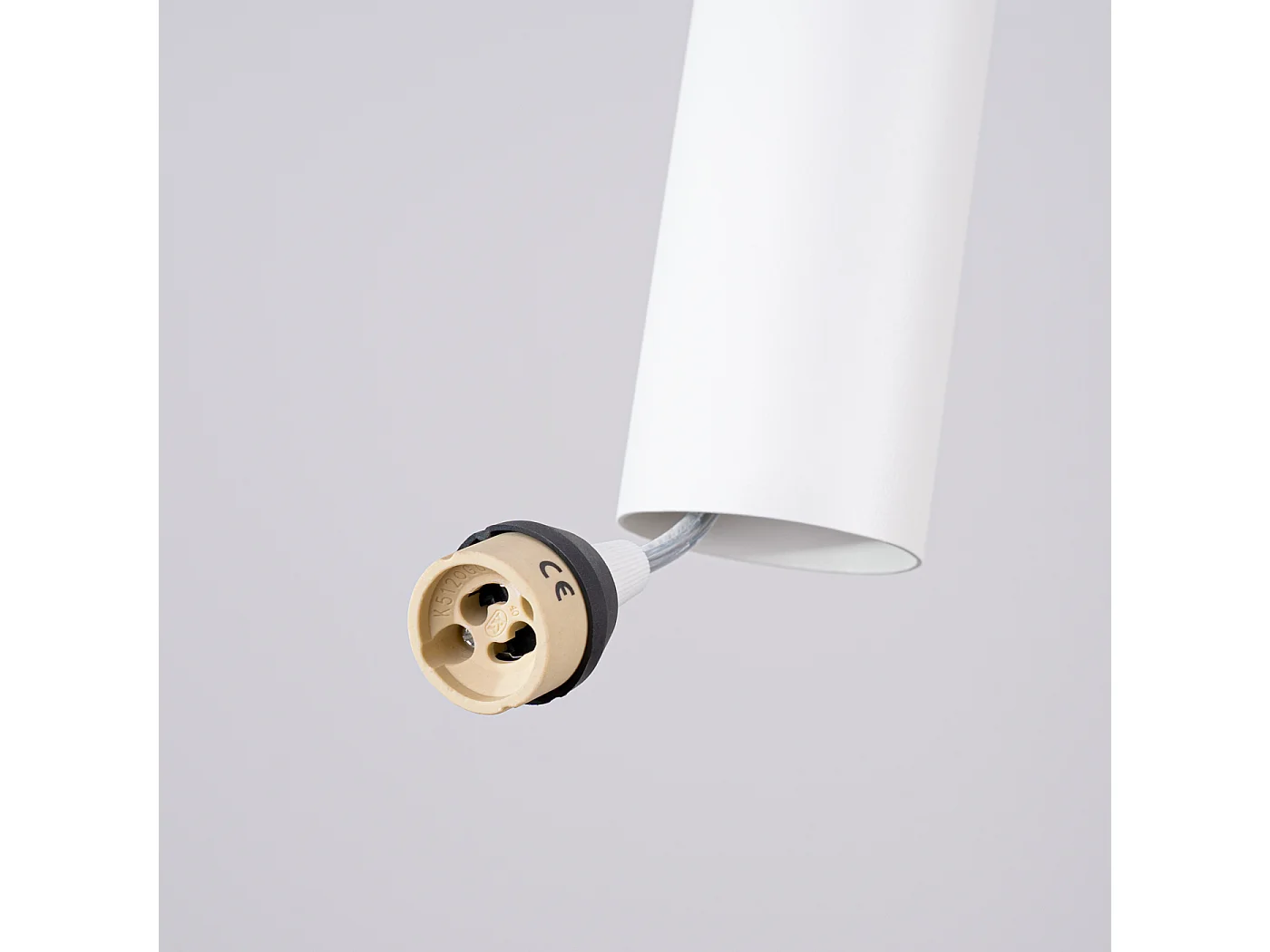 Hängelampe Lagos modern aus  Stahl - 2 lichtquellen - L.15 x H. cm - Weiß