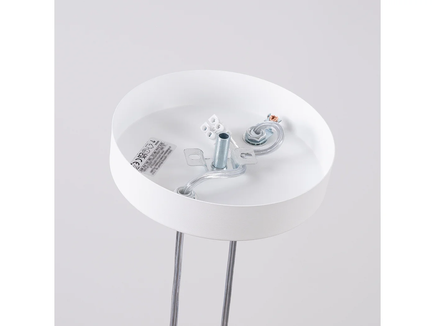 Hängelampe Lagos modern aus  Stahl - 2 lichtquellen - L.15 x H. cm - Weiß