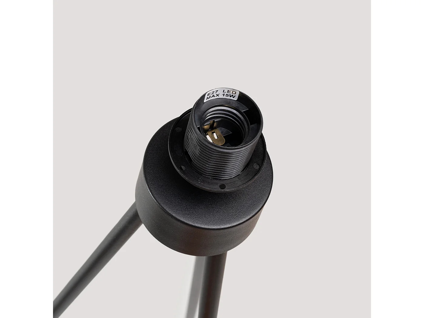 Candeeiro de pé Nevia minimalista, tecido/PVC/aço - 1 lichtbronnen - L.40 x H.135 cm - borgonha/preto