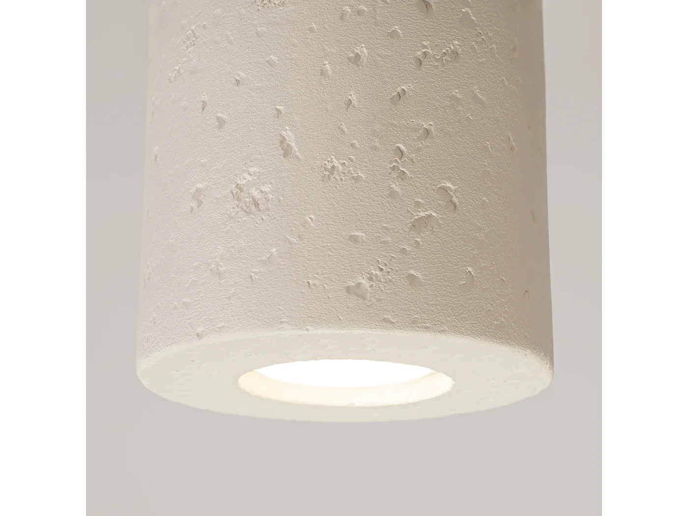 Lámpara de techo Orbis industrial de concreto - 1 fuentes luminosas - L.10 x A.10 cm - beige