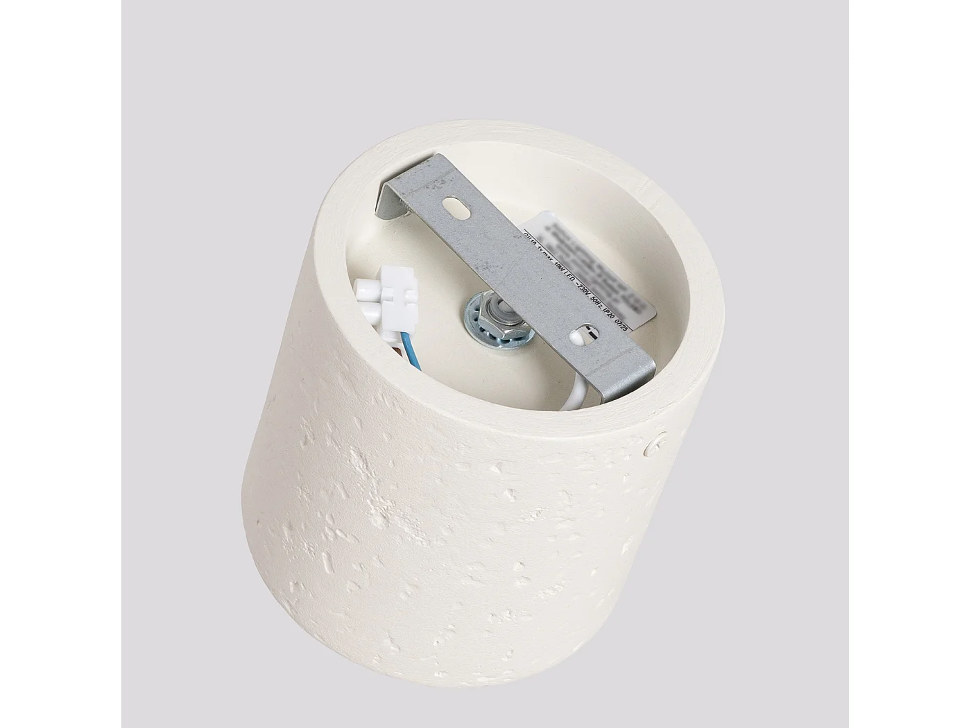 Lámpara de techo Orbis industrial de concreto - 1 fuentes luminosas - L.10 x A.10 cm - beige